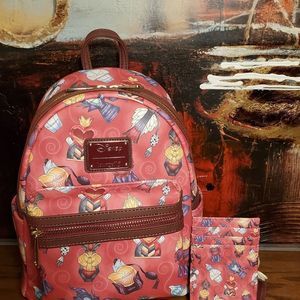 Disney Villains mini backpack and cardholder set
